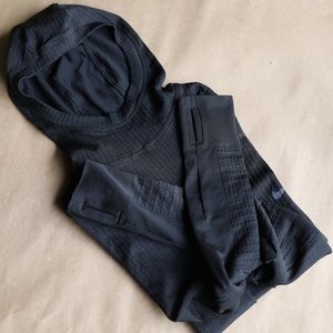 Nike Pro technical runners hoodie waffle fabric